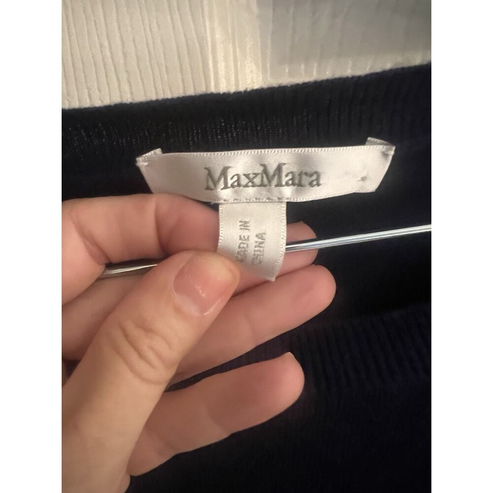 Max Mara Color Block Cashmere Sweater Large - Picture 2 of 3